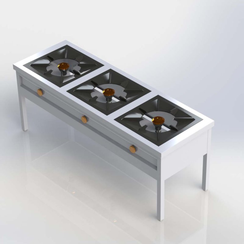 3 BURNER STOCK POT - FREE STANDING COOKING RANGE Kenya